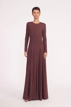 DONOVAN DRESS | BARK -Staud Outlet Store donovan dress bark 01446 web