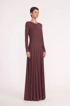 DONOVAN DRESS | BARK -Staud Outlet Store donovan dress bark 01450 web