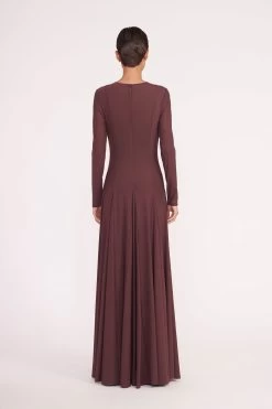 DONOVAN DRESS | BARK -Staud Outlet Store donovan dress bark 01456 web