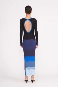 EDNA DRESS | MIDNIGHT GLACIER 8 EDNA DRESS | MIDNIGHT GLACIER -Staud Outlet Store edna dress midnight glacier 3 b0c22cec 8e03 4f98 9f50 03468c9a4955