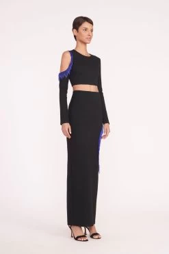 SCARLETT SKIRT | BLACK -Staud Outlet Store ellen top scarlett skirt black 01939 web 1
