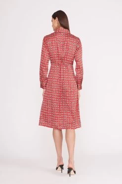 ELSA DRESS | RUBY GEOSCAPE -Staud Outlet Store elsa dress ruby geoscape 5 27067f2d 998d 4c1e 8097 818b9cb887ce