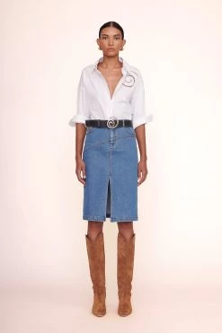 HUDSON SKIRT | MEDIUM WASH