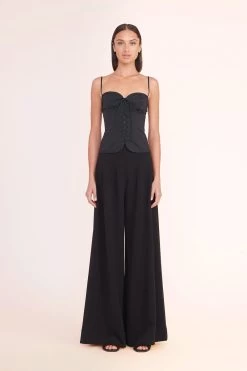 EMERY TOP | BLACK -Staud Outlet Store emery top black 00708 web