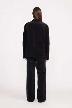 TREK OVERSIZED BLAZER | BLACK -Staud Outlet Store fall 23 0061 web