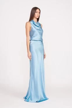 VOYAGE SKIRT | FRENCH BLUE -Staud Outlet Store fall 23 0124 web