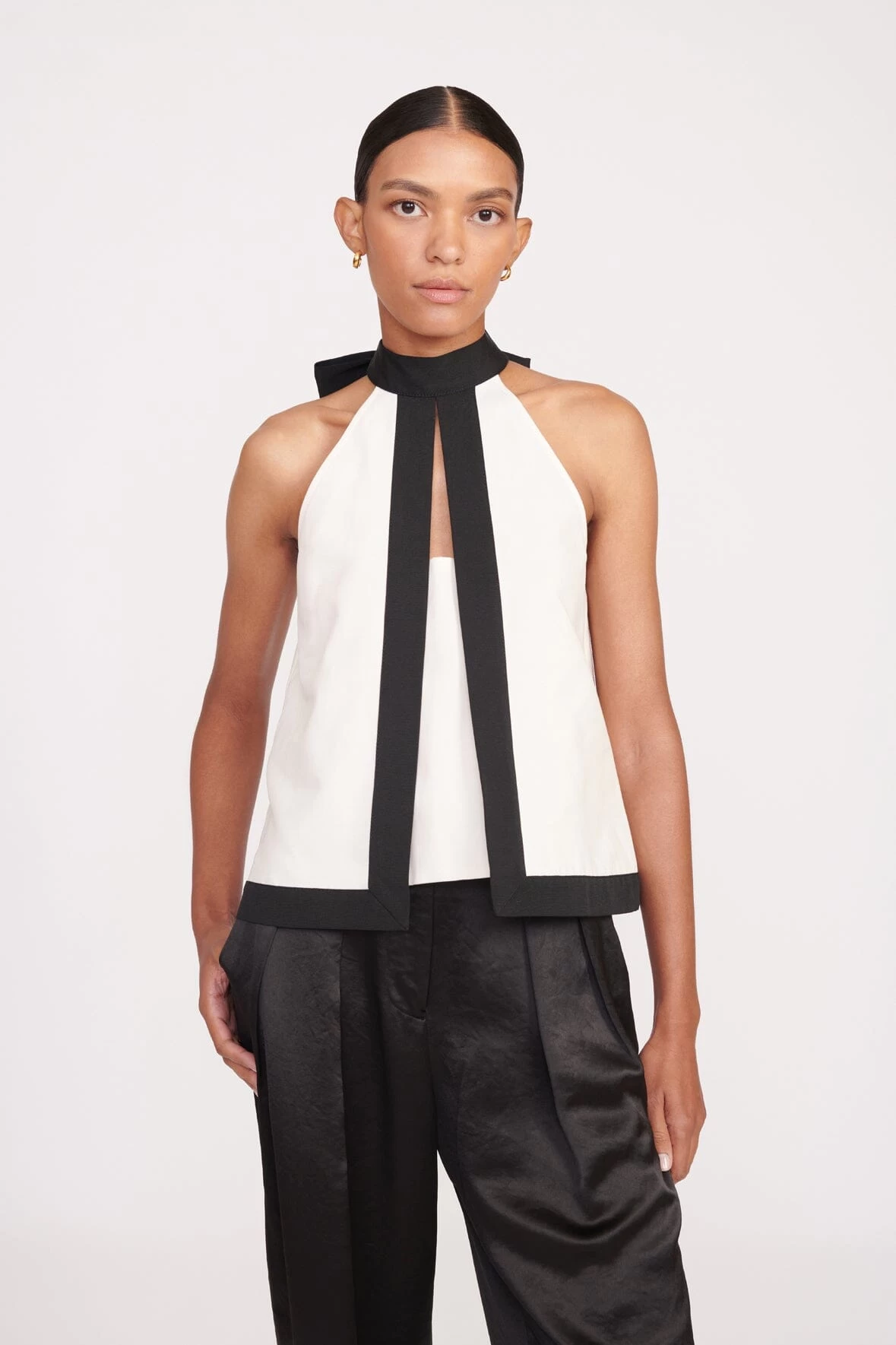 WRIGHT TOP | ECRU BLACK 1 WRIGHT TOP | ECRU BLACK