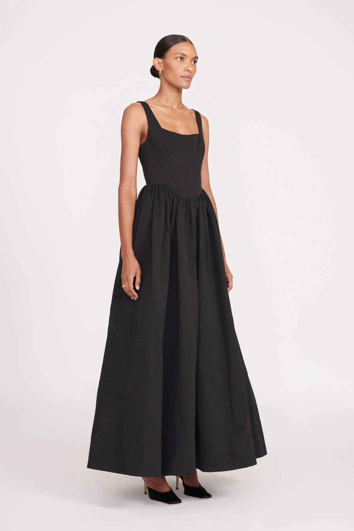MAXI LANDSCAPE DRESS | BLACK 3 MAXI LANDSCAPE DRESS | BLACK - Image 3