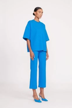 KNACK PANT | DIRECTOR BLUE -Staud Outlet Store fall 23 1344 web 936744ea 5ef5 456c af06 7ecea32a919d