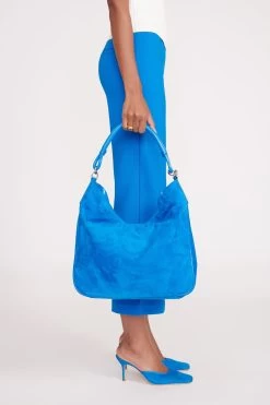PERRY BAG | DIRECTOR BLUE SUEDE -Staud Outlet Store fall 23 1402 web