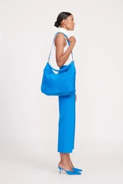 PERRY BAG | DIRECTOR BLUE SUEDE -Staud Outlet Store fall 23 1425 web