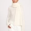 KNIT MERINO SCARF | IVORY