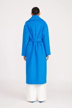 CARVER COAT | DIRECTOR BLUE -Staud Outlet Store fall 23 1587 web