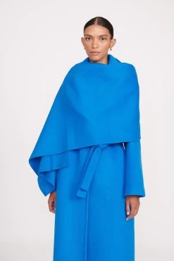 CARVER COAT | DIRECTOR BLUE -Staud Outlet Store fall 23 1600 web