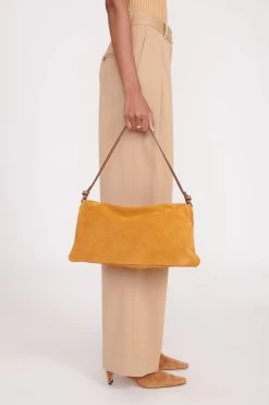 VIVI SHOULDER BAG | TAN SUEDE -Staud Outlet Store fall 23 2538 web