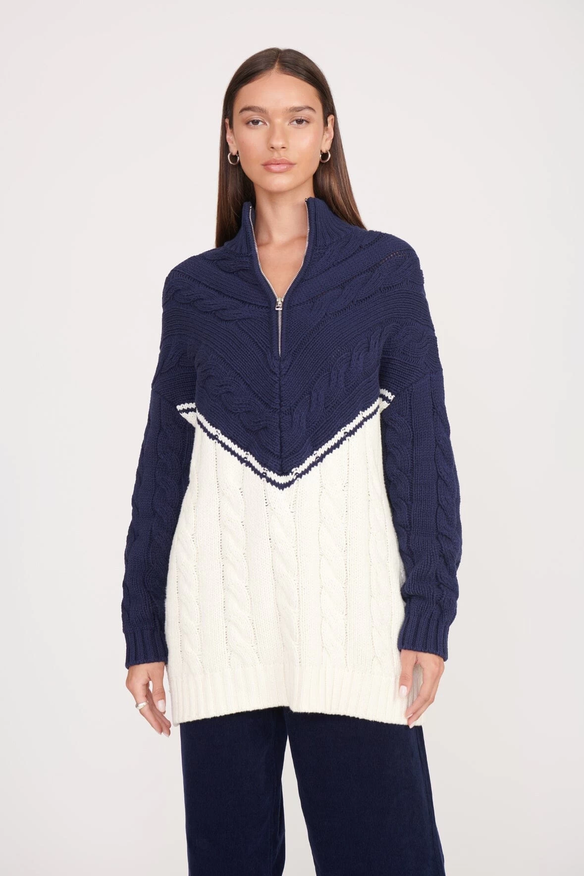 HAMPTON SWEATER | NAVY IVORY 1 HAMPTON SWEATER | NAVY IVORY