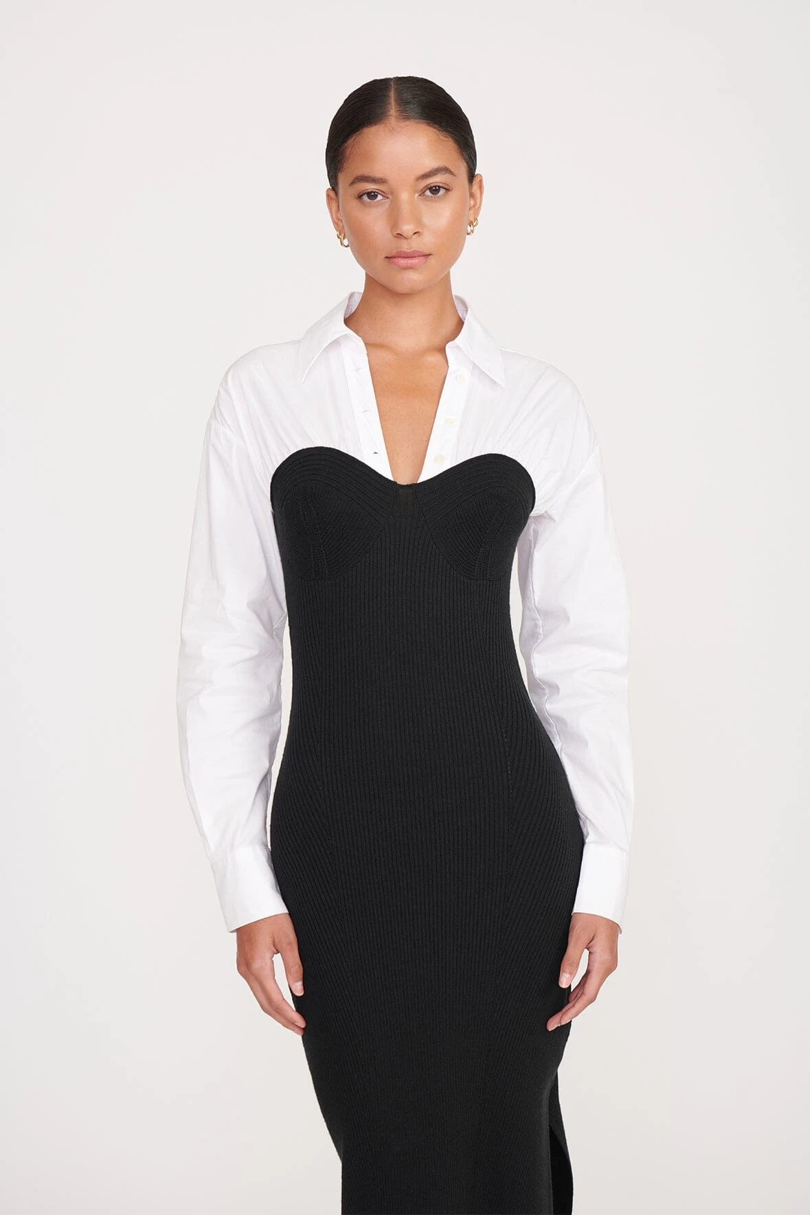 HAZEL DRESS | BLACK WHITE 2 HAZEL DRESS | BLACK WHITE - Image 2