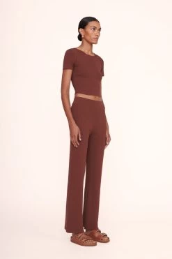 ESTELLA PANT | BARK 8 ESTELLA PANT | BARK -Staud Outlet Store ila top bark estella pant bark 00898 web 1