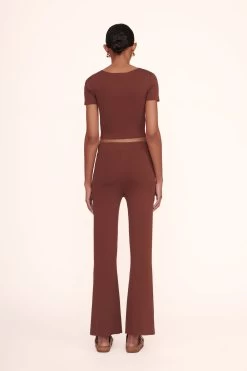 ESTELLA PANT | BARK 9 ESTELLA PANT | BARK -Staud Outlet Store ila top bark estella pant bark 00901 web 1