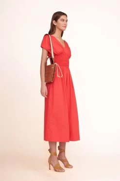 DIAMOND MINI TOTE | TAN CREAM -Staud Outlet Store jackson dress hibiscus 1 8