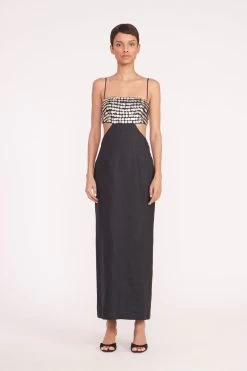 JADA DRESS | BLACK -Staud Outlet Store jada dress black 05732 web