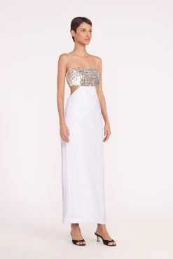 JADA DRESS | WHITE 8 JADA DRESS | WHITE -Staud Outlet Store jada dress black 05740 web 2