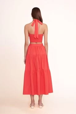 SMOCKED KAI TOP | HIBISCUS -Staud Outlet Store kai top hibiscus sea skirt hibiscus 1