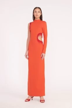 KIRSTEN DRESS | FIRE RED 8 KIRSTEN DRESS | FIRE RED -Staud Outlet Store kirsten dress red 01211 web