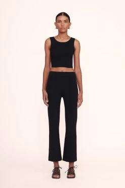 NOOR TOP | BLACK -Staud Outlet Store lexi top black estella pant black 00923 web 1