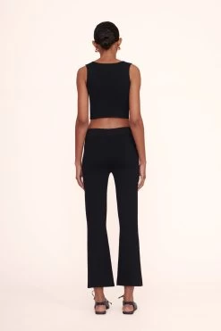 NOOR TOP | BLACK -Staud Outlet Store lexi top black estella pant black 00930 web