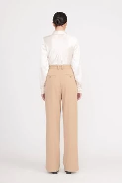 LUISA PANT | CAMEL SUITING -Staud Outlet Store luisa pant camel 10 653a01a2 a657 4a41 8674 5b9b75b7033c