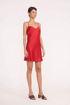 LYDIA DRESS | RUBY 11 LYDIA DRESS | RUBY -Staud Outlet Store lydia dress ruby 05976 web 80fa85cb b003 4b55 8a71 7d12a20ae291