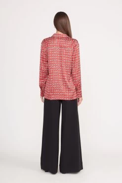 MARTHA TUNIC | RUBY GEOSCAPE -Staud Outlet Store martha tunic ruby geoscape 8 5a42f8ec 278c 4862 94b7 db4cbd13a953