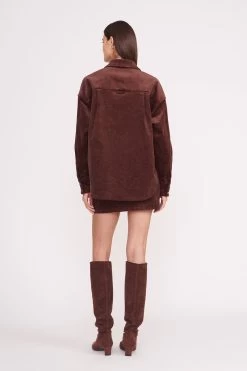 MATTHEW SHIRT | MAHOGANY 8 MATTHEW SHIRT | MAHOGANY -Staud Outlet Store matthew shirt mahogany 5 2e388b12 867e 4444 bd44 7a4b8f132e2d