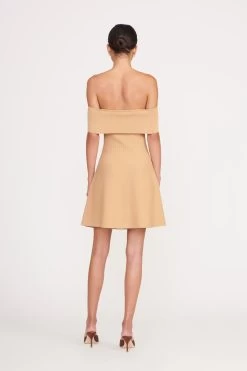 MINI ARTISTRY DRESS | CAMEL -Staud Outlet Store mini artistry dress camel 4 ea8c264e 8601 4cd9 8528 776944508b4f