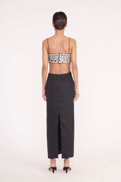 JADA DRESS | BLACK -Staud Outlet Store new jada dress black 05745 web