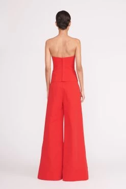 OAK PANT | POINSETTIA -Staud Outlet Store oak pant ruby 2 b9f9535f b713 43b0 af59 9ac51d4eec04