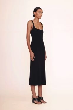 PAITYN DRESS | BLACK -Staud Outlet Store paityn dress black 00980 web