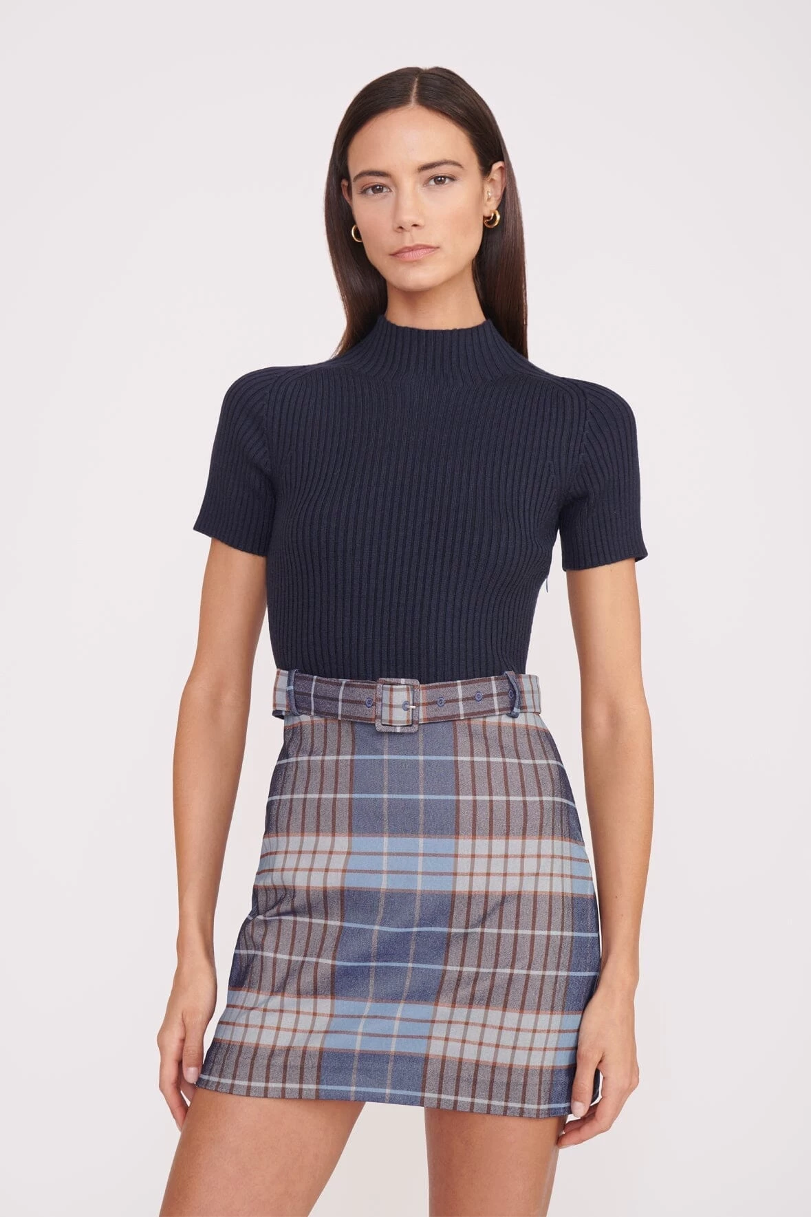 PATSY DRESS | FRENCH BLUE MEGA PLAID NAVY 4 PATSY DRESS | FRENCH BLUE MEGA PLAID NAVY - Image 4