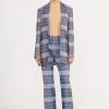 PIROUETTE PANT | FRENCH BLUE MEGA PLAID
