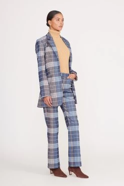 Staud Outlet Store -Staud Outlet Store pirouette pant french blue mega plaid 5 bd18dfe8 5181 4093 b13e 0af29af85c2f