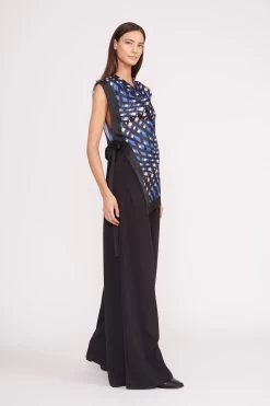 SAWYER TOP | PAINTED ARGYLE BLACK -Staud Outlet Store sawyer top painted argyle black 5 db4b0bc2 ea14 40cc b7c4 0ce846ecdb0f