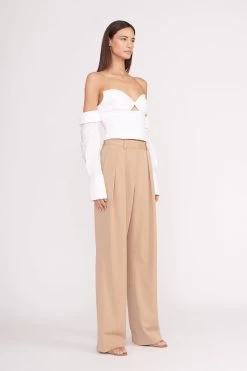 SEDGWICK TOP | WHITE -Staud Outlet Store sedgwick top white 3 fb6bd8bd 35ce 4d4f 9bb4 fee571909e00