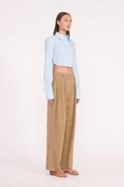 SENECA TOP | FRENCH BLUE 8 SENECA TOP | FRENCH BLUE -Staud Outlet Store seneca top french blue luisa pant rosemary 05519 web