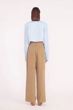 SENECA TOP | FRENCH BLUE 9 SENECA TOP | FRENCH BLUE -Staud Outlet Store seneca top french blue luisa pant rosemary 05526 web