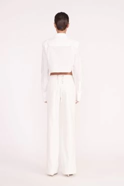 SENECA TOP | WHITE 9 SENECA TOP | WHITE -Staud Outlet Store seneca top white carter pant white 00517 web