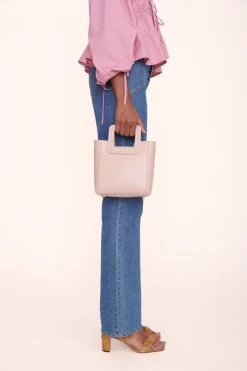 MINI SHIRLEY LEATHER BAG | BLUSH -Staud Outlet Store shelby top quartz 00872 web