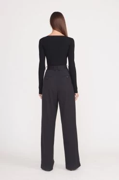 SILHOUETTE TOP | BLACK -Staud Outlet Store silhouette top black 2 b82e58e4 f6ce 4fdd 97e9 40c9605c6146