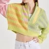 STAUD Cropped Hampton Sweater