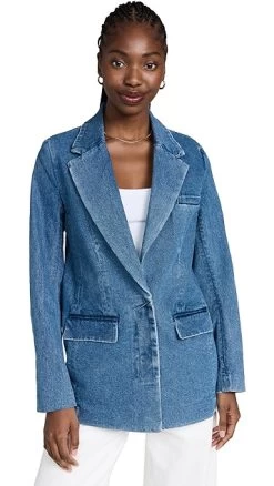 STAUD Maxwell Blazer 12 STAUD Maxwell Blazer -Staud Outlet Store staud3148812004 1677619724819 2 0. UX357 QL90